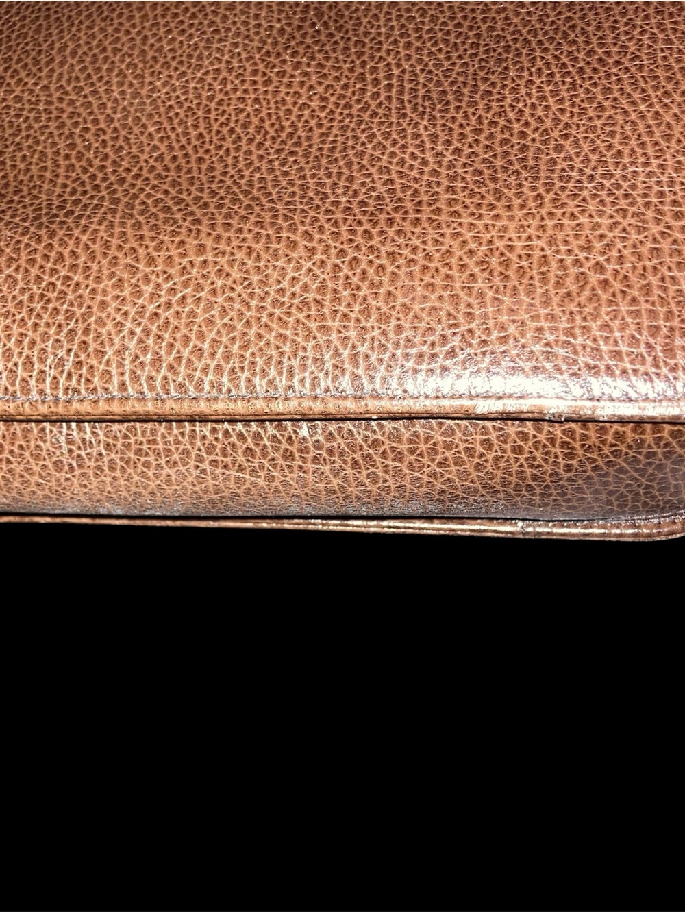 Mark Cross Chocolate Leather Pebbled Shoulder Bag & Wallet Set - Picture 14 of 14